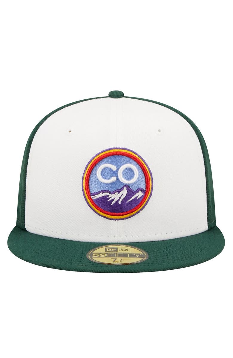 New Era Men's New Era White Colorado Rockies 2022 City Connect 59FIFTY Fitted Hat, Alternate, color, White