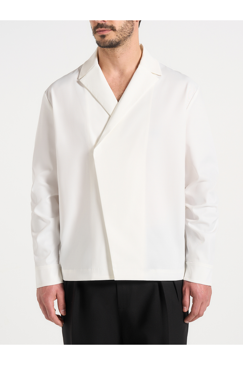 Alban Tailored Double Breasted Shirt, Alternate, color, White
