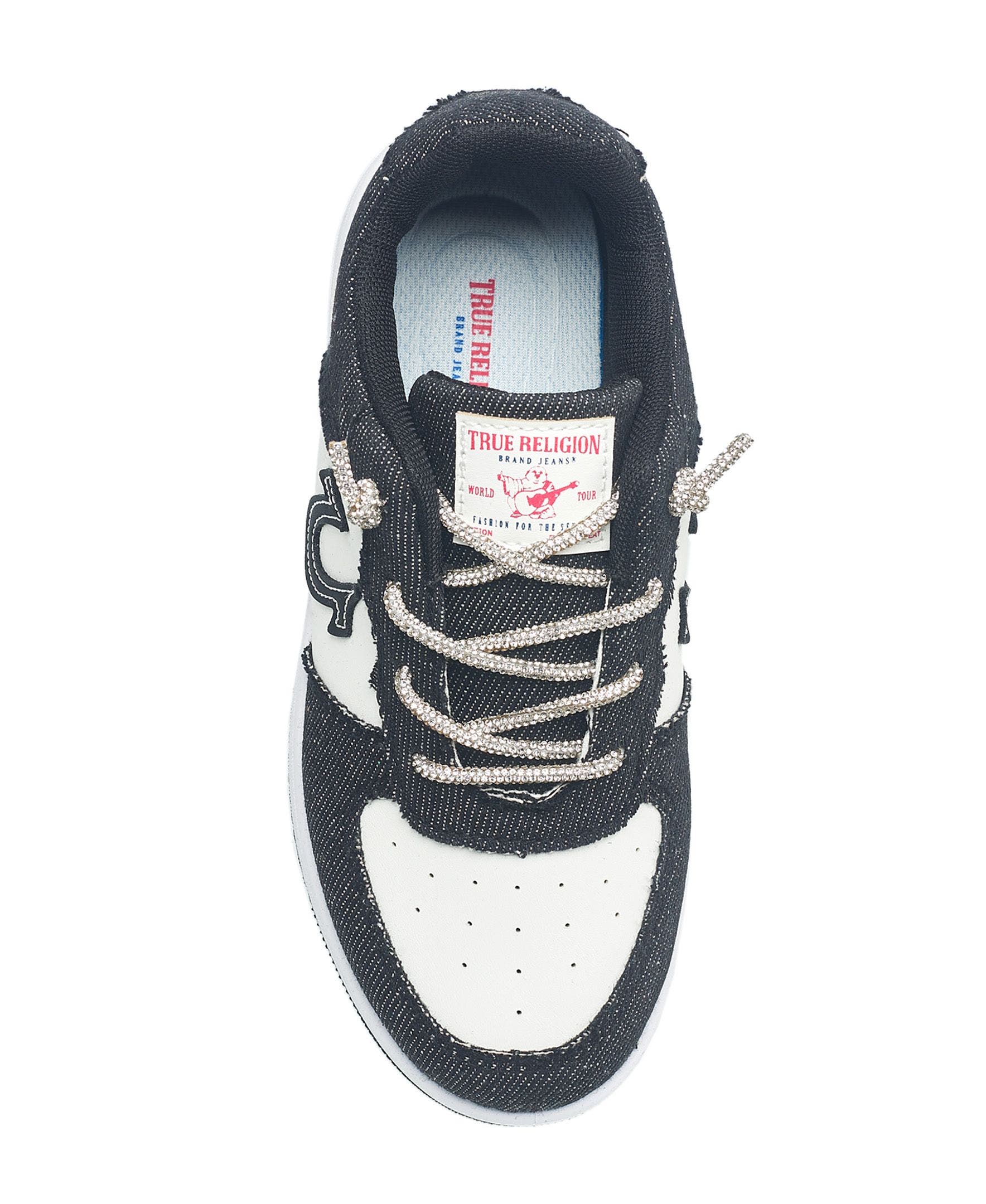 Girl's Allison Logo Sneaker, Alternate, color, BLACK