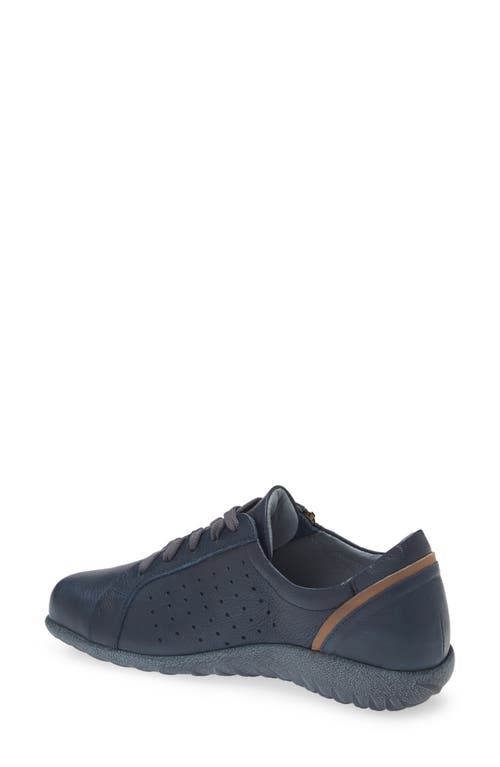 Naot Moko Zip Sneaker In Soft Ink/bark Nubuck