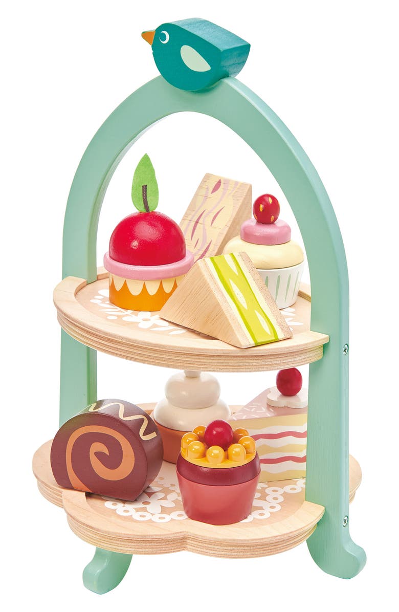 Tender Leaf Toys Mini Chef Birdie Afternoon Tea, Main, color, Multi