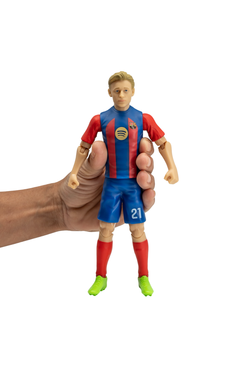 Sockers FC Barcelona Frenkie de Jong 8" Soccer Action Figure, Alternate, color, Blue