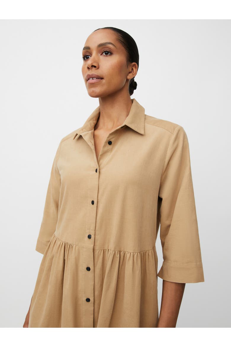 MaNynisla 3/4 Sleeve Midi Dress, Alternate, color, Travertine