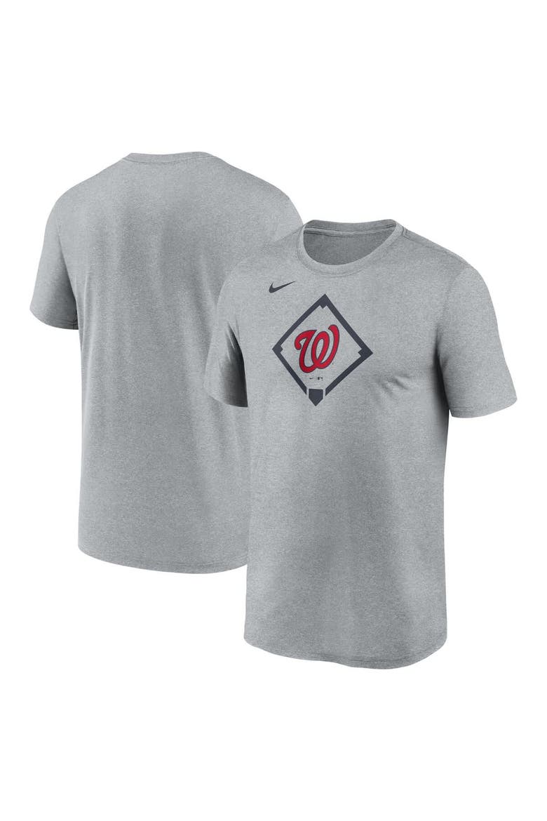Men's Nike Heather Gray Washington Nationals Icon Legend Performance T-Shirt, Alternate, color, Heather Gray