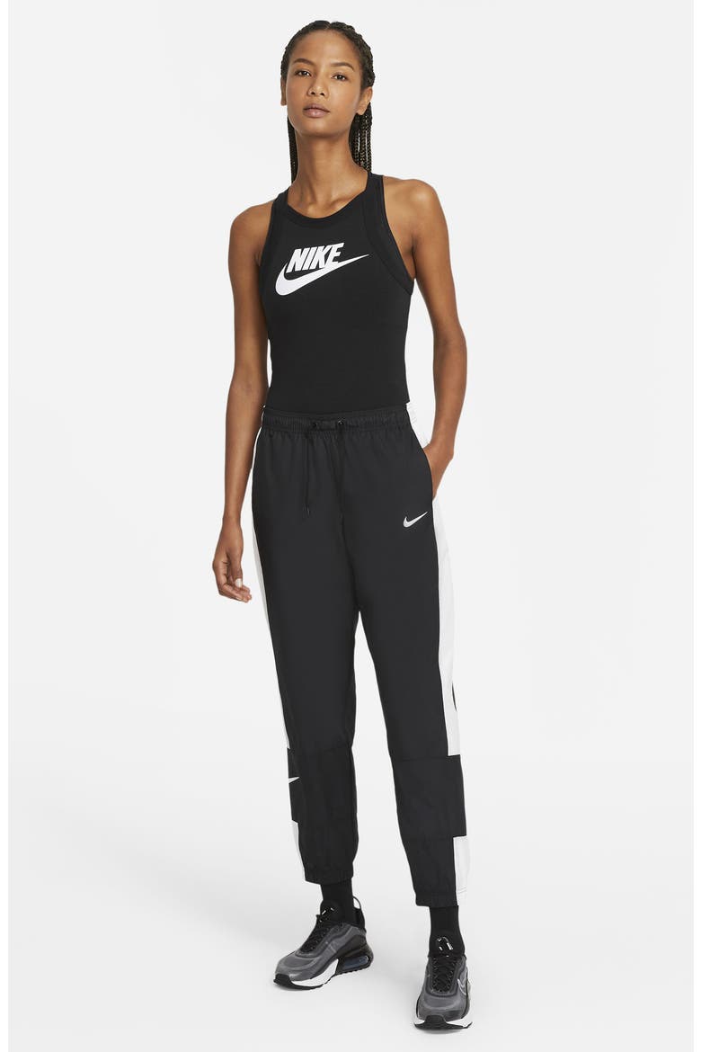 Sportswear Repel Woven Pants, Alternate, color, BLACK/ WHITE/ WHITE