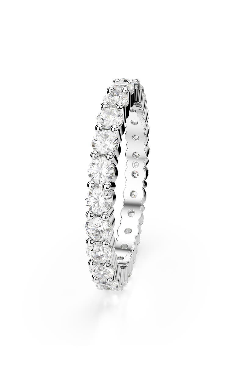 Swarovski Matrix Crystal Eternity Ring, Alternate, color, White/ Silver