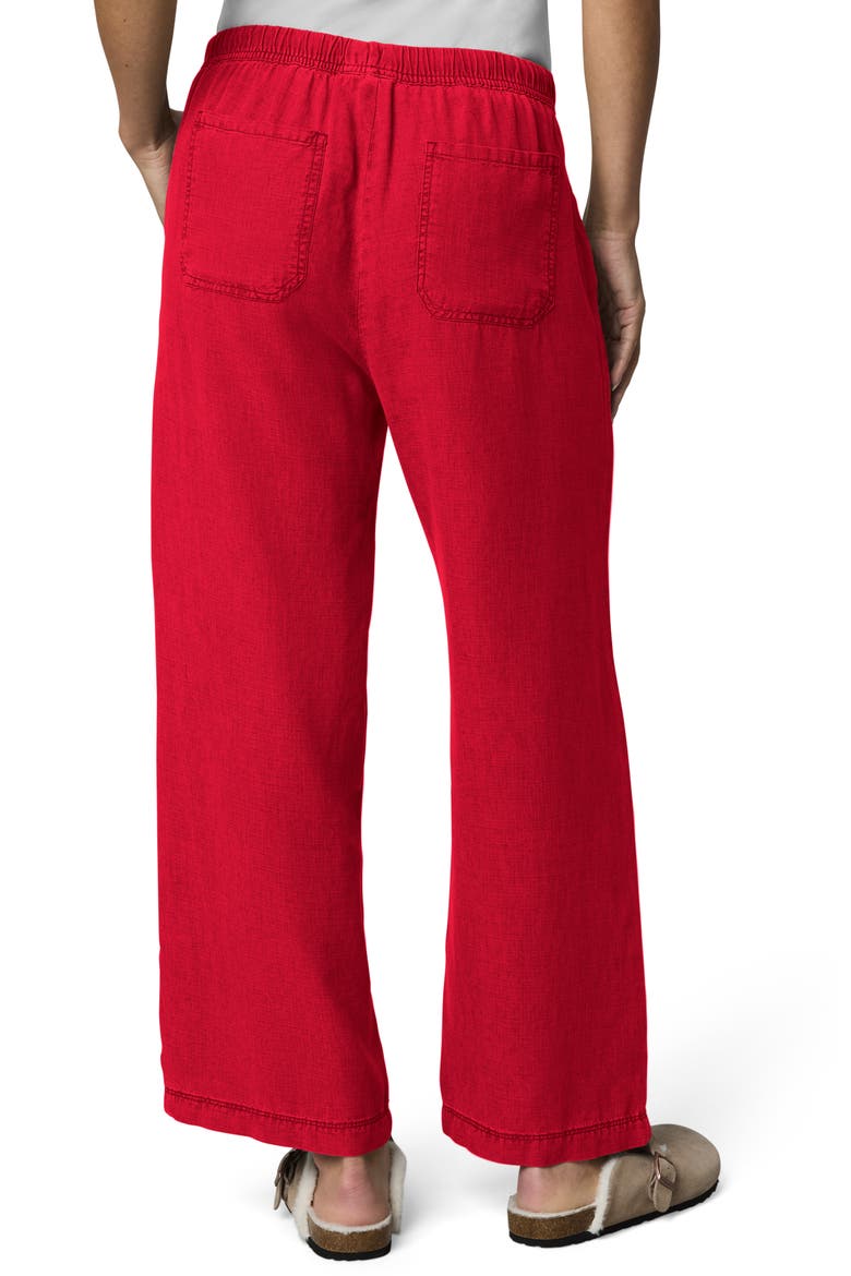 Angie Crop Wide Leg Pants, Alternate, color, ROUGE