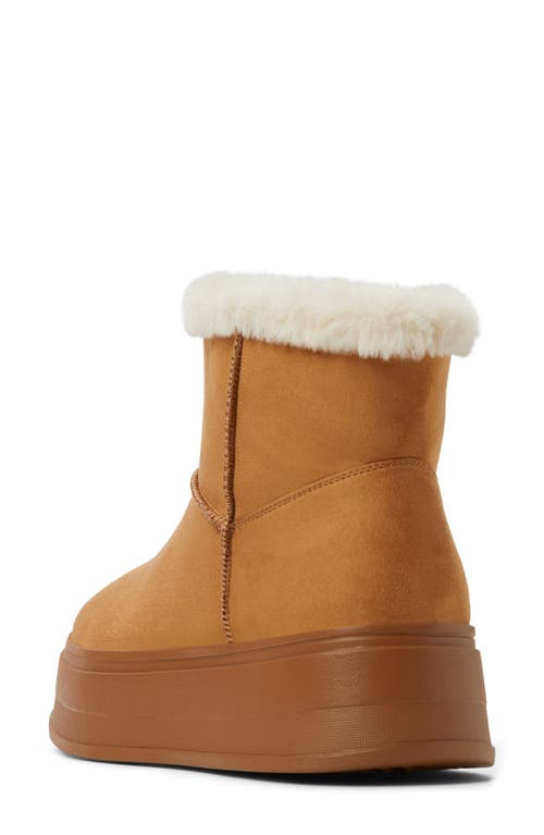 ALDO ALDO PLUSHY FAUX FUR LINED PLATFORM BOOTIE 