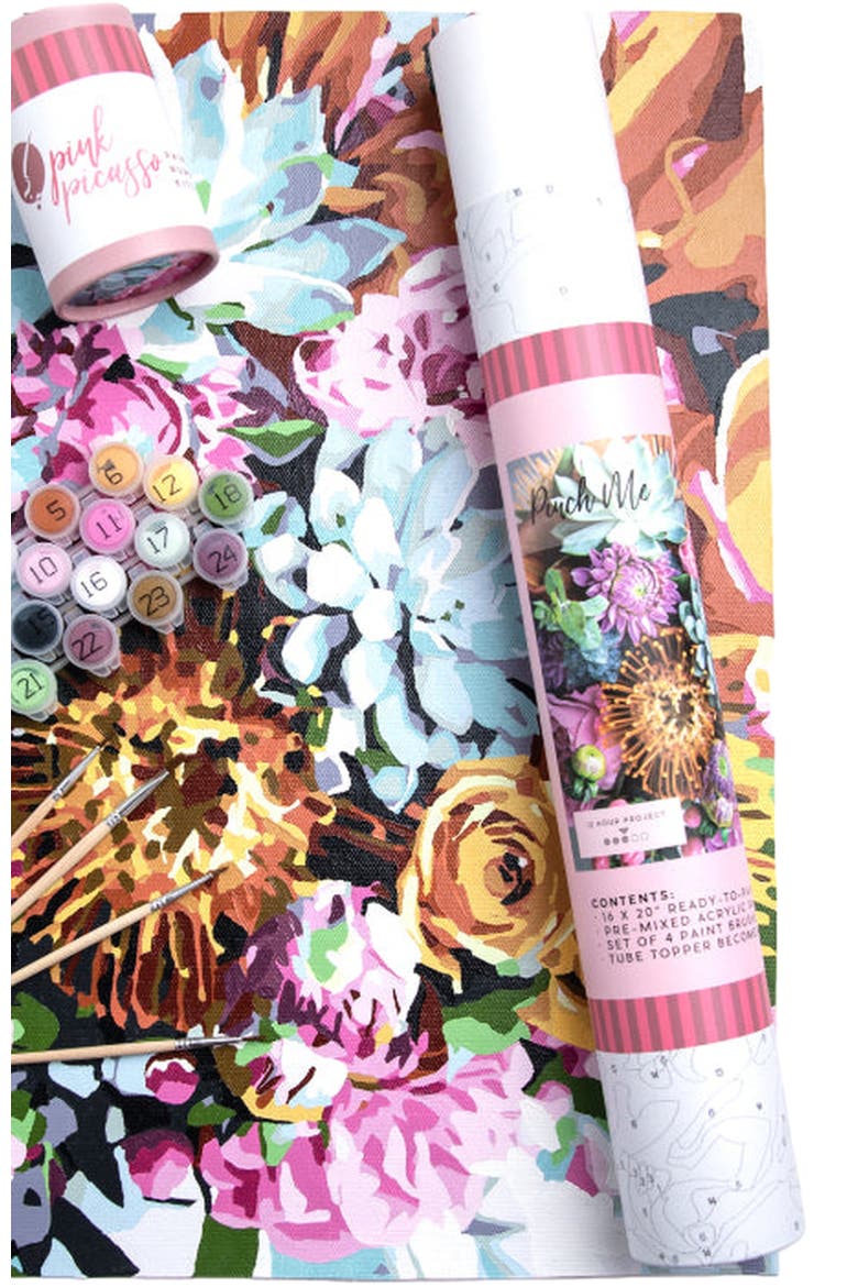 Pinch Me Paint by Numbers Kit, Alternate, color, Multicolored Floral