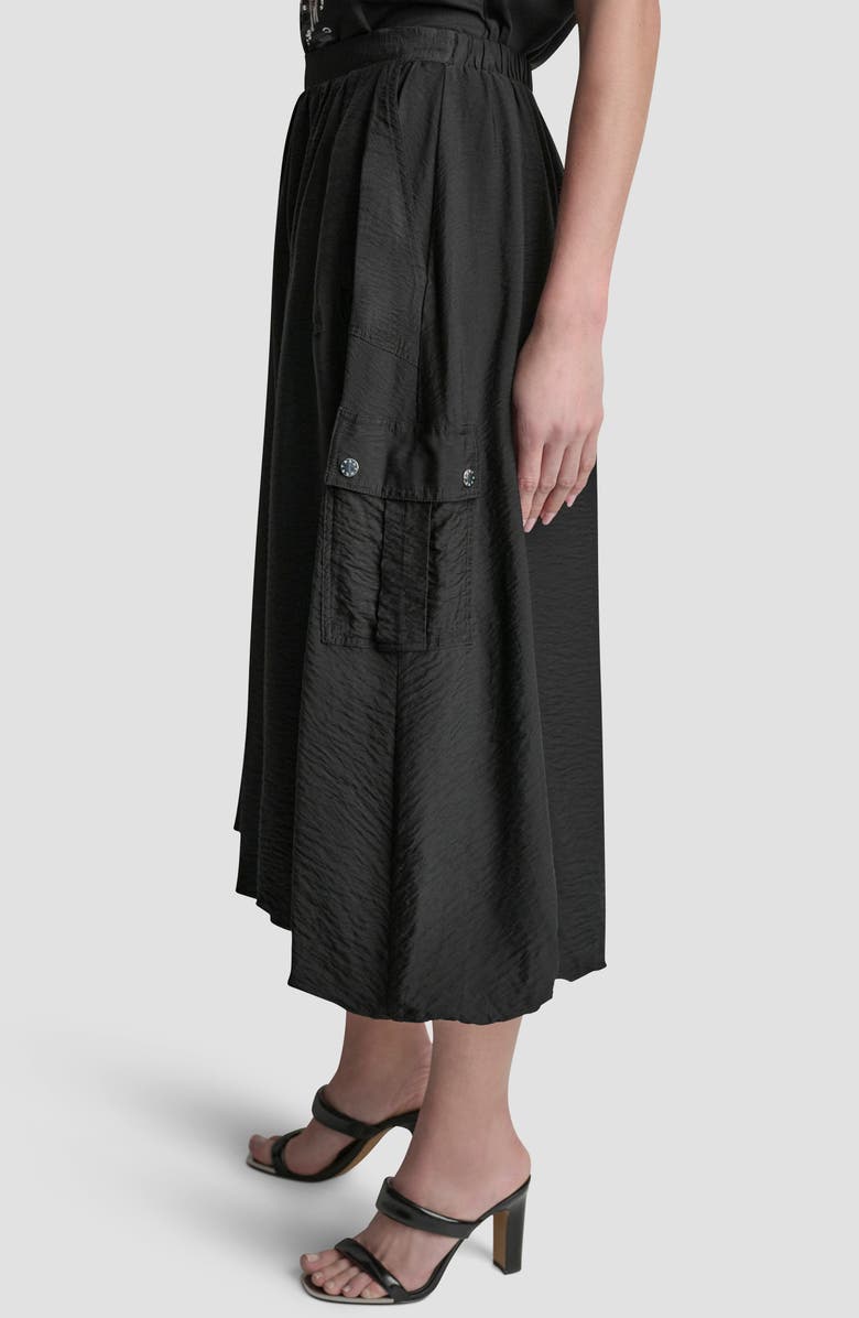 DKNY Bubble Cargo Pull On Midi Skirt, Alternate, color, 