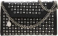 Stella McCartney Falabella Studded Faux Leather Wallet on a Chain