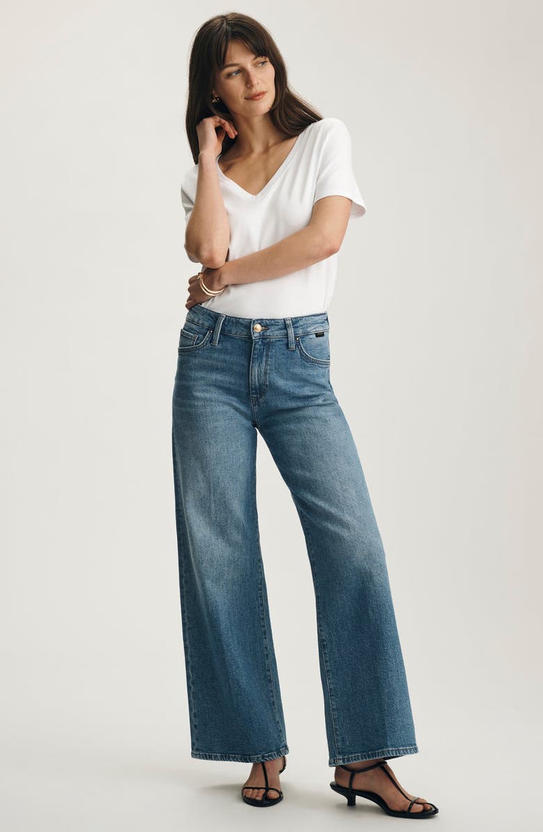 Mavi Jeans Paloma Mid Rise Wide Leg Jeans, Alternate, color,