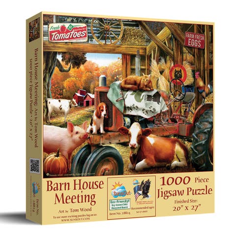 Barnhouse Meeting 1000 piece Jigsaw Puzzle for Adults
