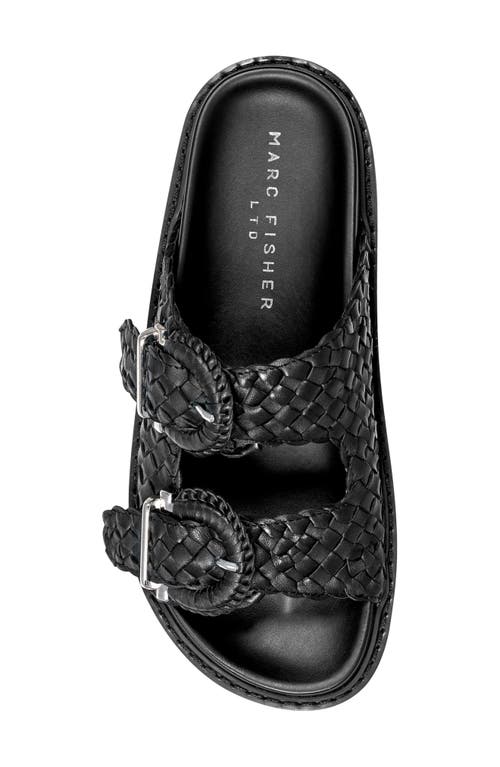 Marc Fisher Ltd Auggie Two Strap Sandal In Black
