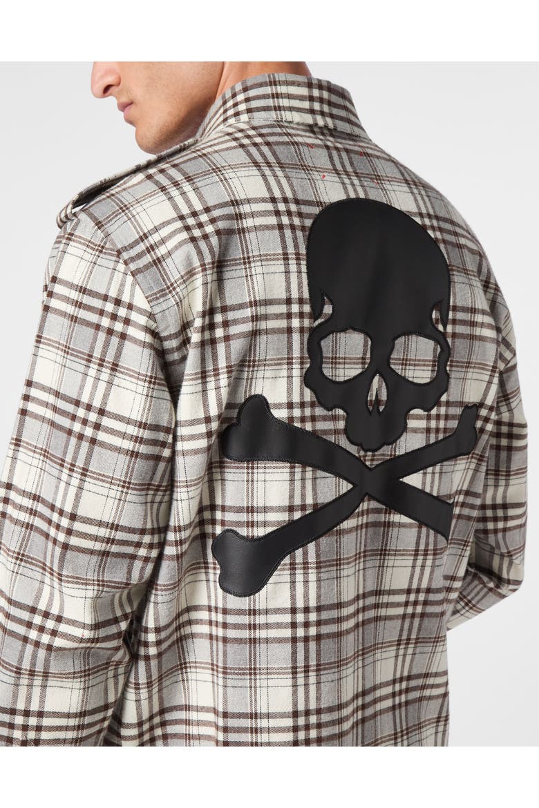Shirt Oversize Fit Skull&Bones Men, Alternate, color, beige