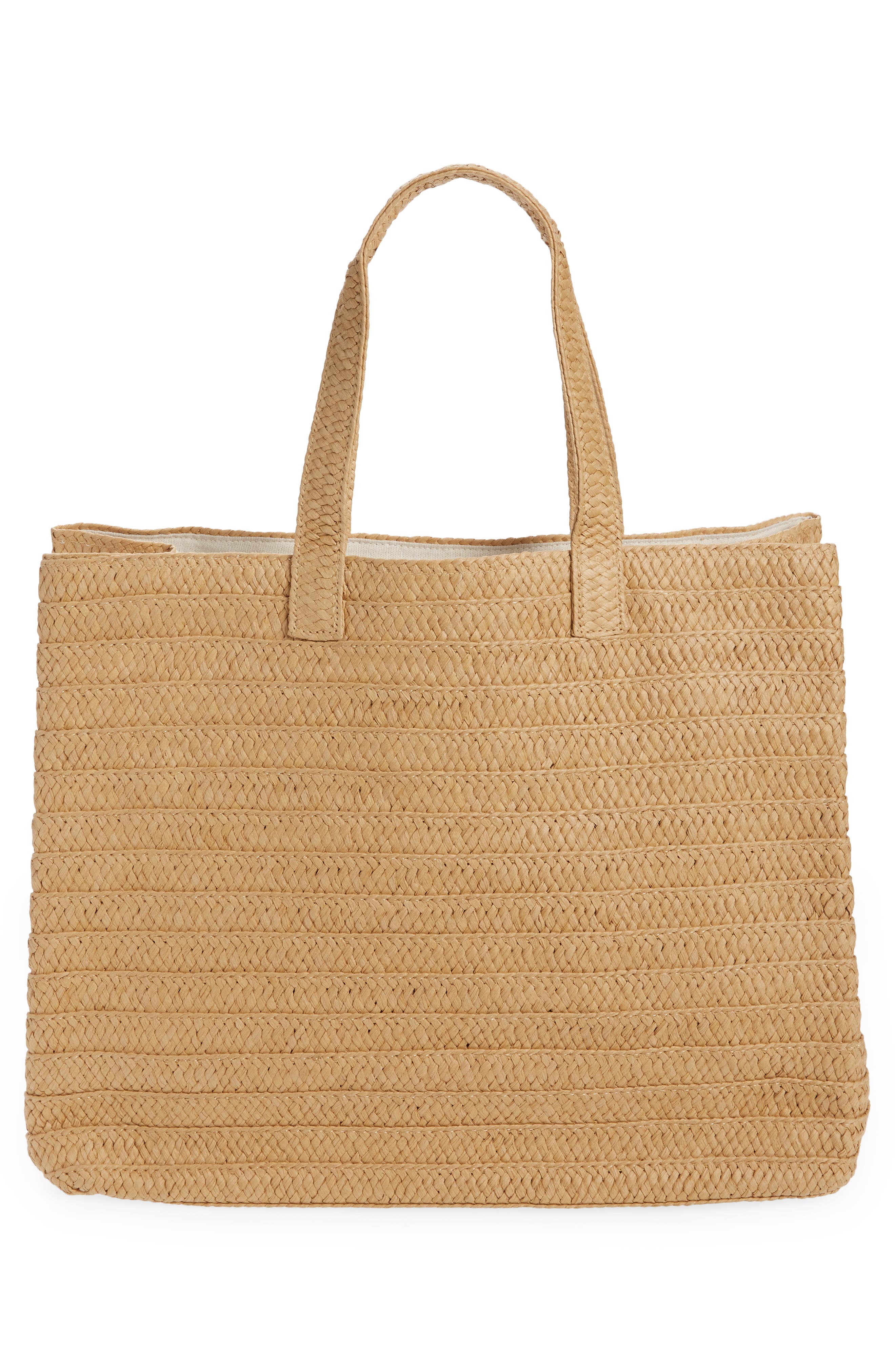 BTB Los Angeles Three Times the Love Straw Tote, Alternate, color, 