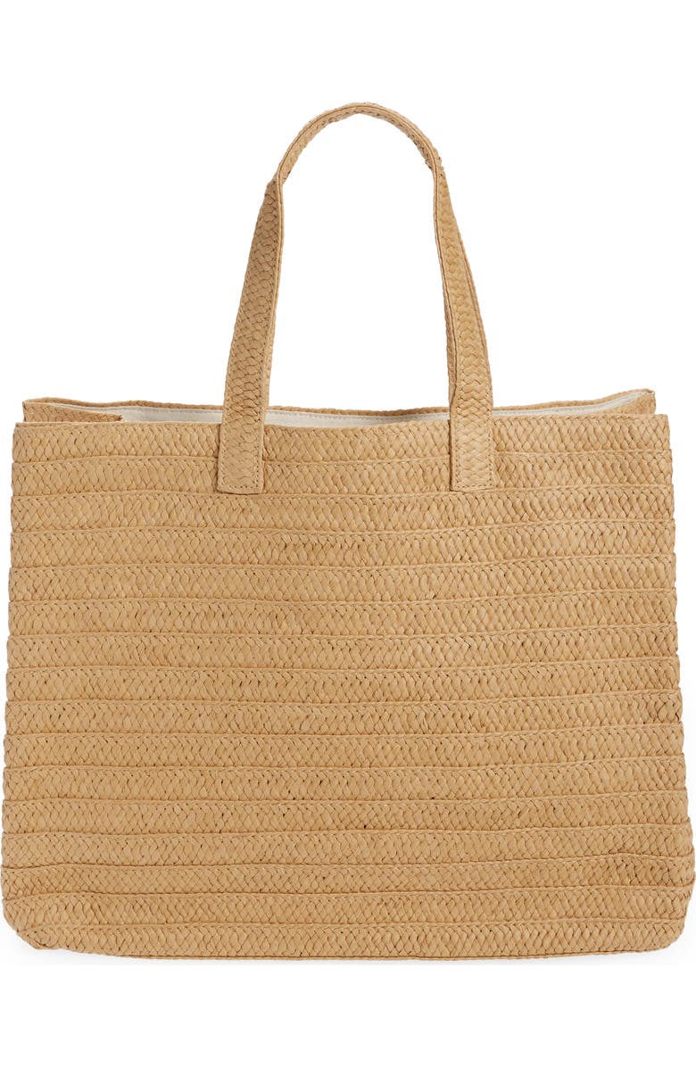 BTB Los Angeles Three Times the Love Straw Tote, Alternate, color,