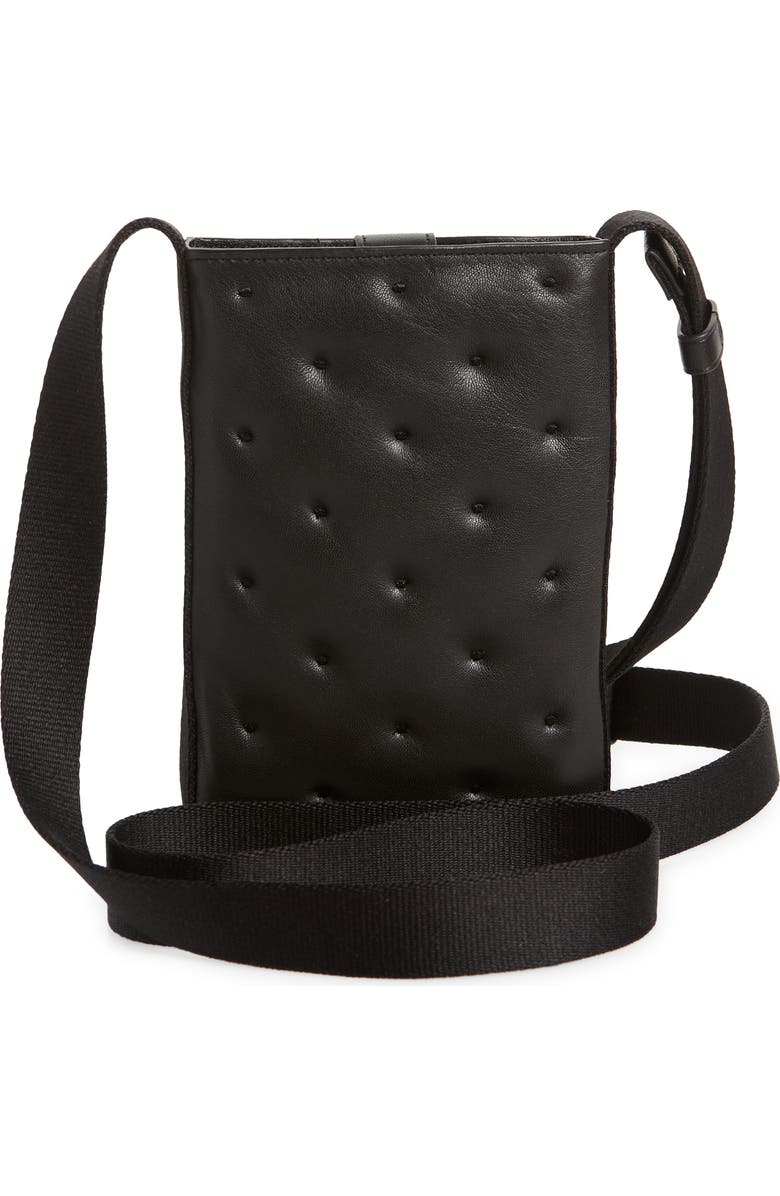rag & bone Riser Leather Crossbody Phone Pouch, Alternate, color,