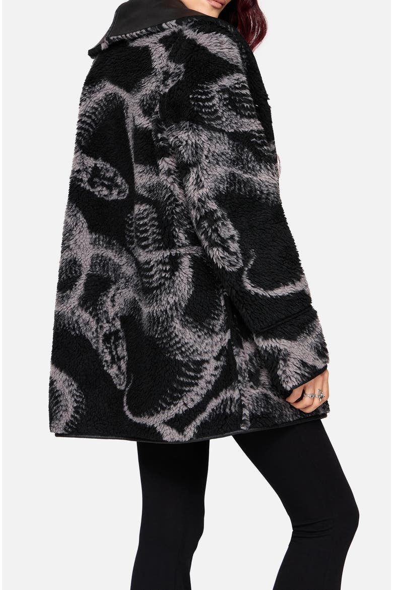 Paleo Snake Reversible Coat, Alternate, color, Black