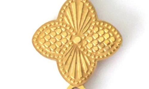 Adornia Tarnish Resistant 18k Gold Plated Pointed 3-clover Y-necklace In Gold