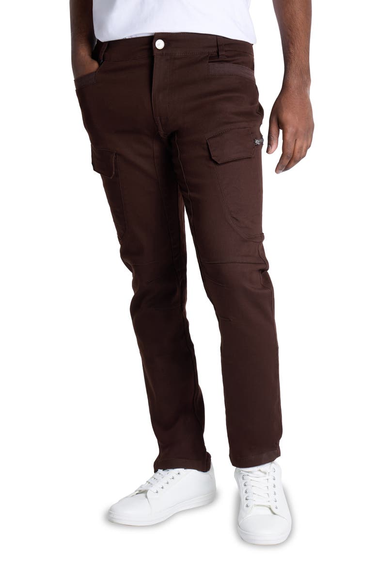 Slim Cargo Pants, Alternate, color, CHOCOLATE