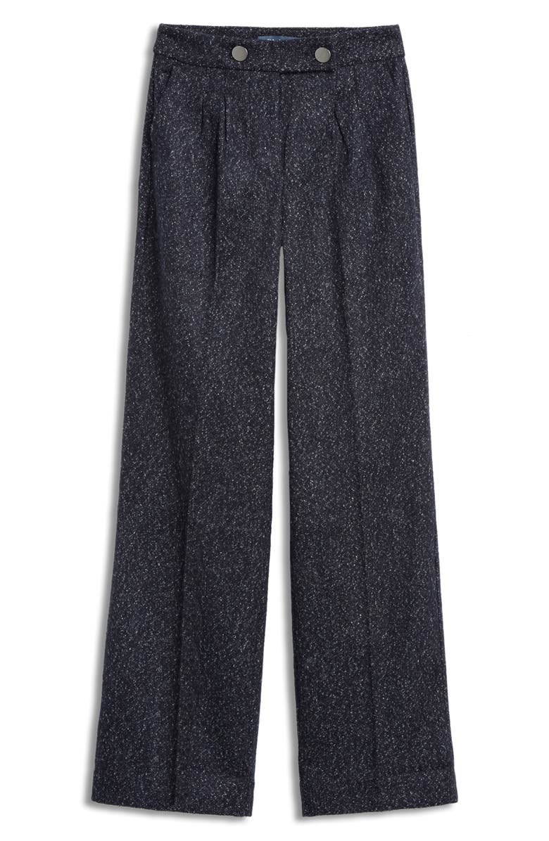 ModCloth Wide Leg Tweed Pants, Alternate, color,