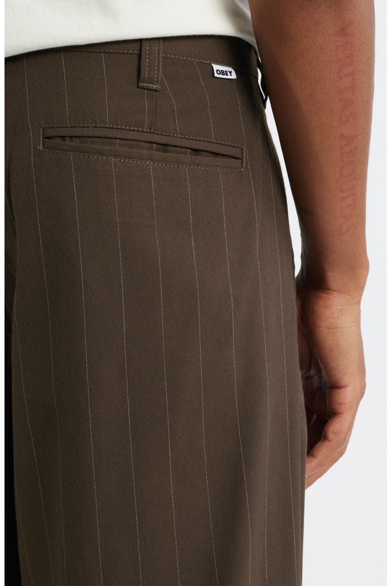 Obey Dean Pleated Stripe Pants (Men) | Nordstrom