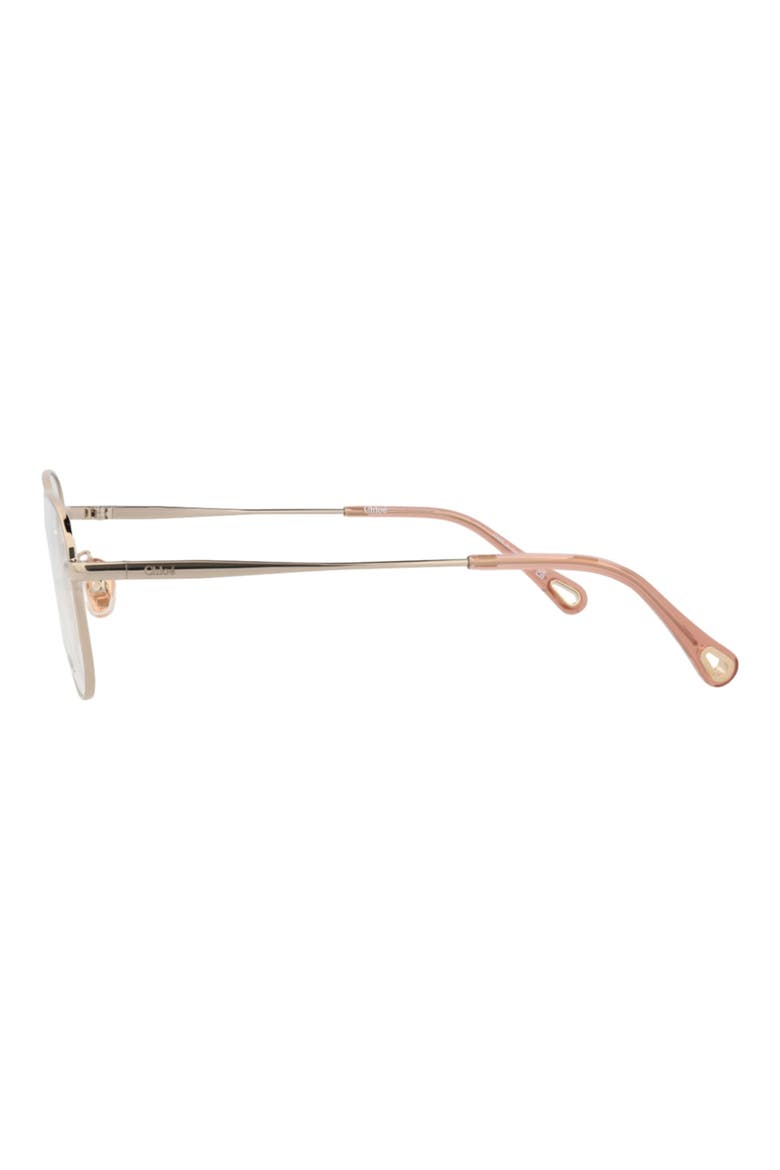 53mm Round Optical Glasses, Alternate, color, GOLD GOLD TRANSPARENT