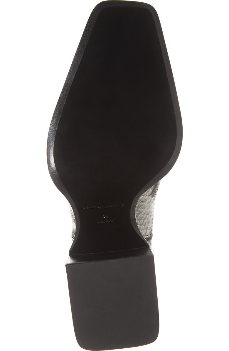 Alexander Wang Parker Python Embossed Logo Heel Boot, Alternate, color,