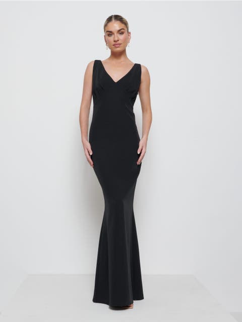 Esmee Crepe Maxi Bridesmaid Dress