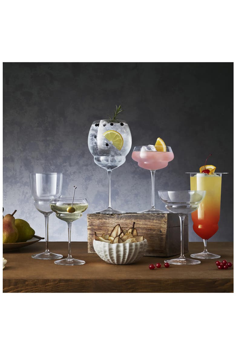 Backdoor '20s 14 oz. Cooler/Ice Tea Glasses, Set of 4, Alternate, color, CLEAR
