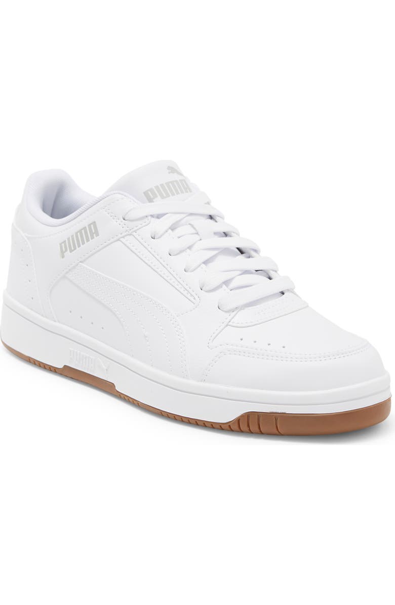 PUMA Rebound Joy Low Top Sneaker, Main, color, Puma White-Puma White