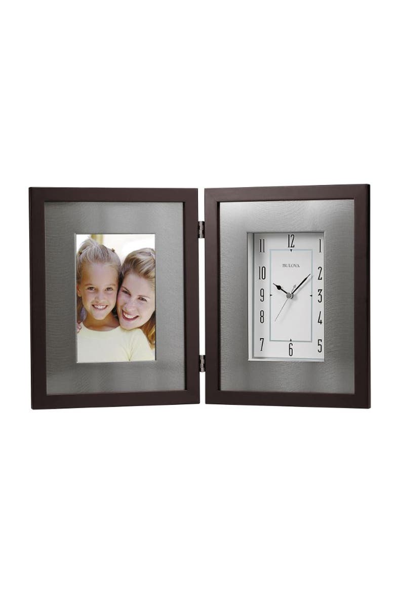 Winfield Picture Frame Clock, Espresso Brown, Main, color, Espresso Brown