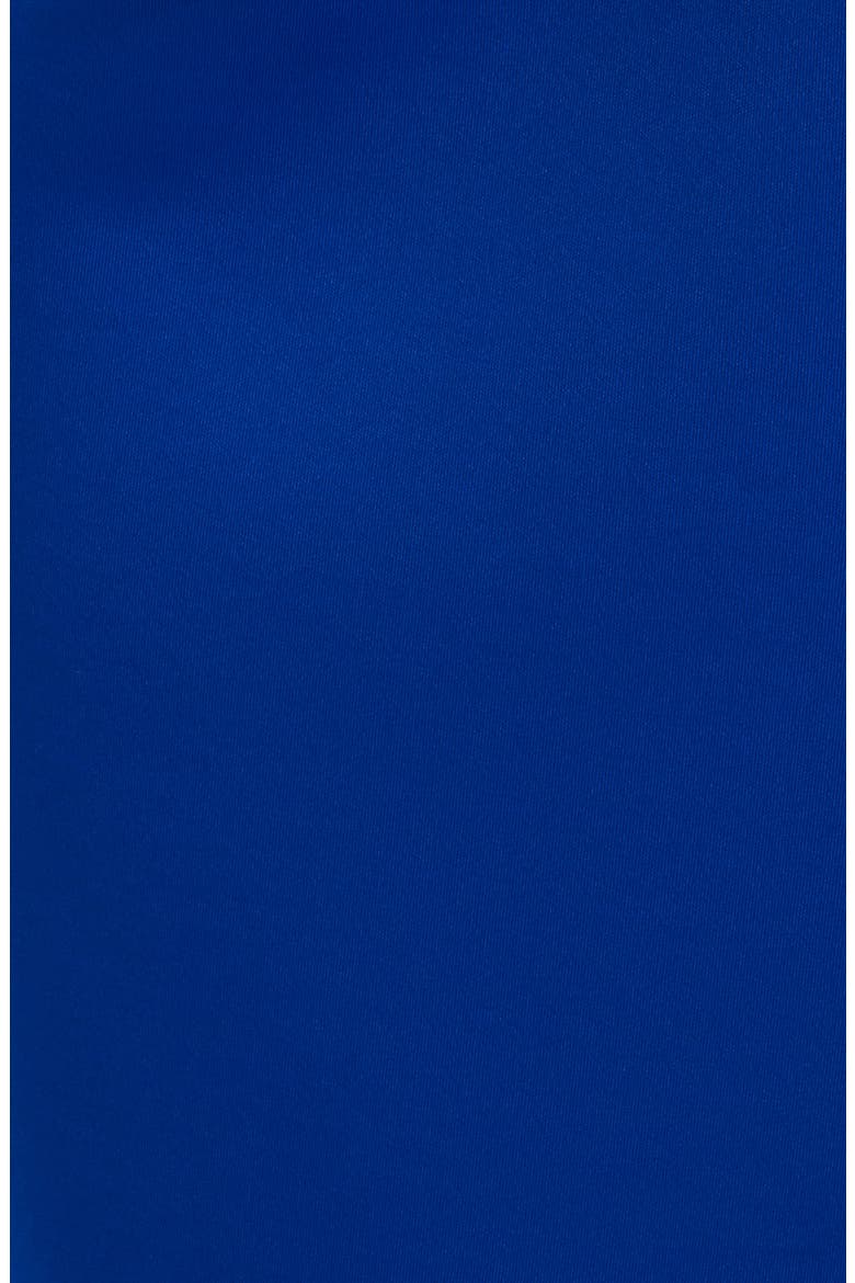 Bow One-Shoulder Cocktail Dress, Alternate, color, COBALT
