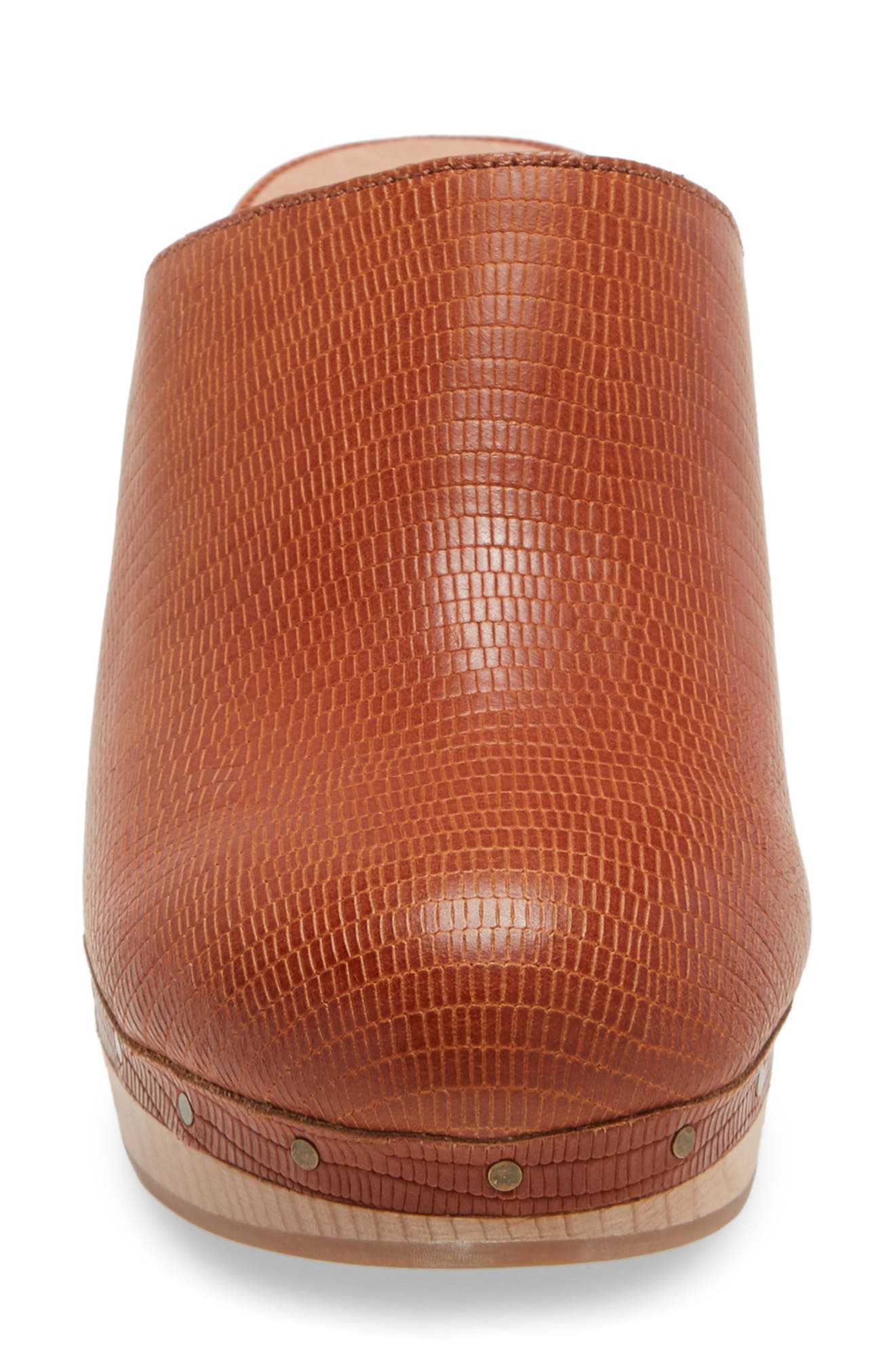 The Ayanna Clog, Alternate, color, WARM NUTMEG