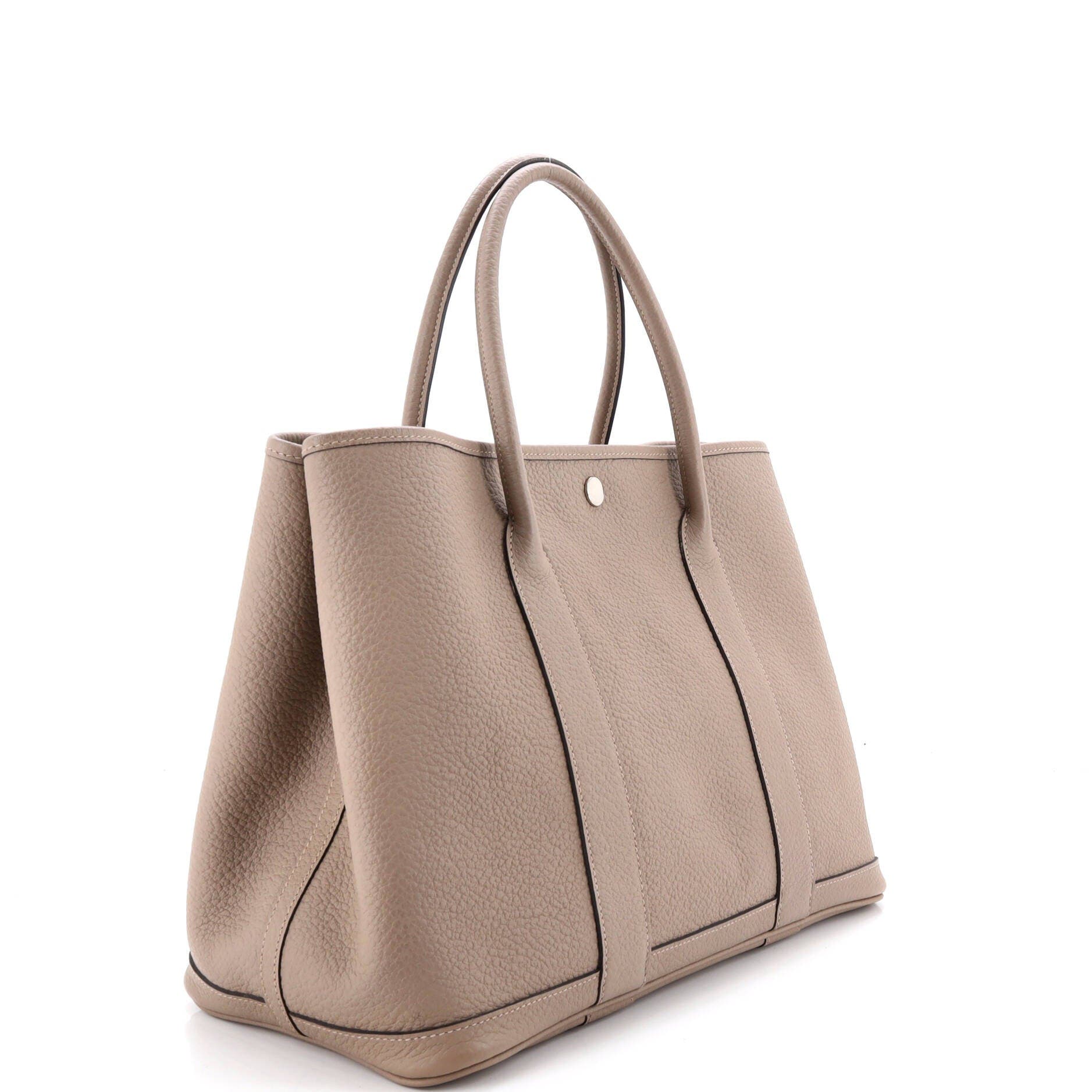 Pre-Owned Hermes Garden Party Tote Leather 36, Alternate, color, 