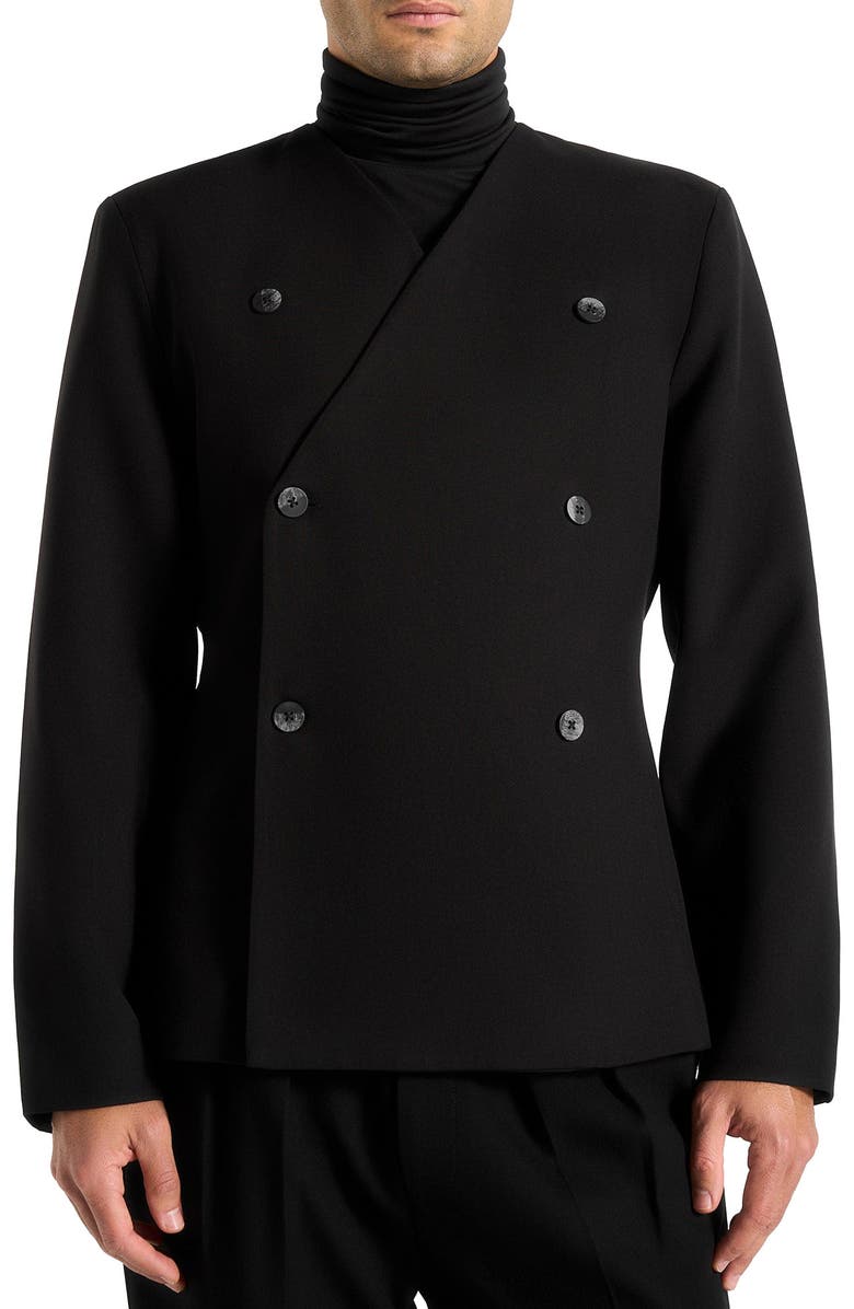 Manière De Voir Timeo Tailored Blazer, Alternate, color, Black