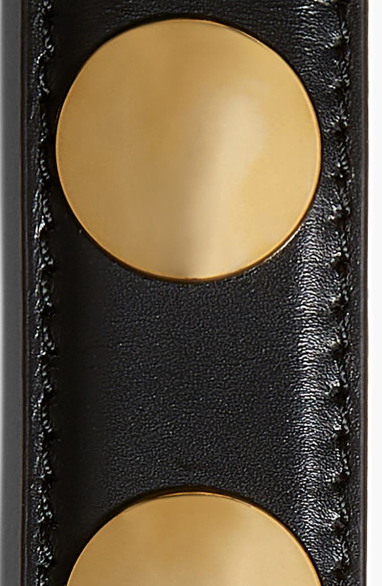Khaite Benny Stud Calfskin Leather Belt, Alternate, color, 