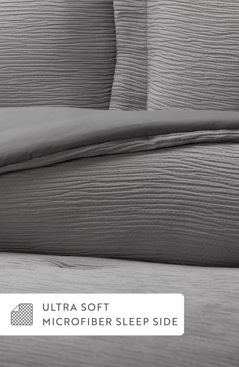 HOMESPUN Double Gauze 3-Piece Comforter Set, Alternate, color, Fog