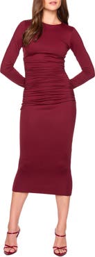 Susana Monaco Long Sleeve Midi Dress