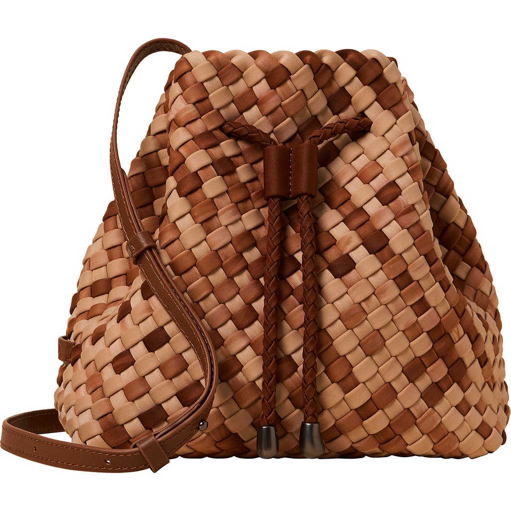Naghedi Medium Gramercy Watercolor Bucket Bag In Brown