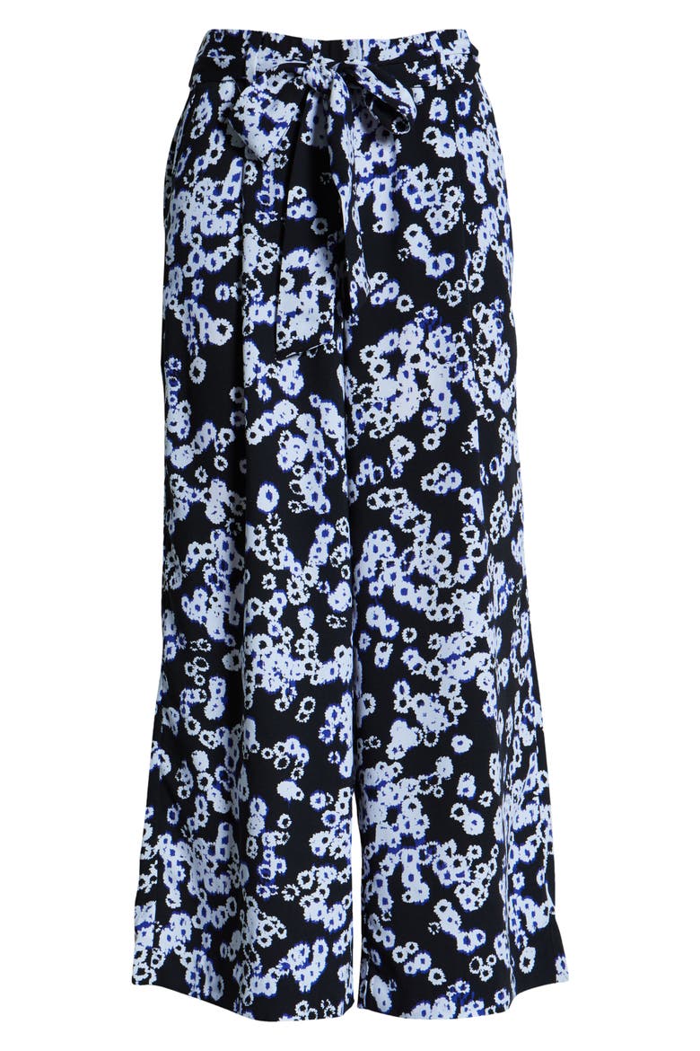 Wide Leg Crop Pants, Alternate, color, BLACK DEACON FLORAL