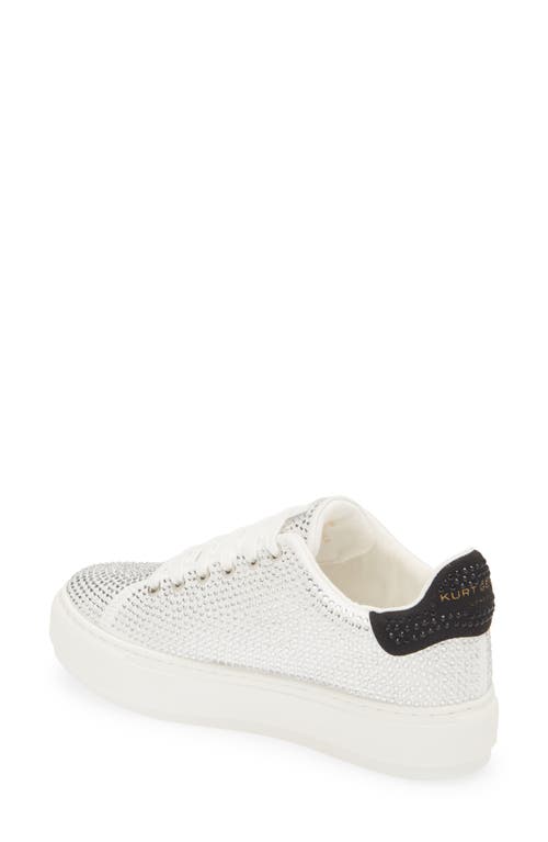 Kurt Geiger London Laney Crystal Platform Sneaker In White
