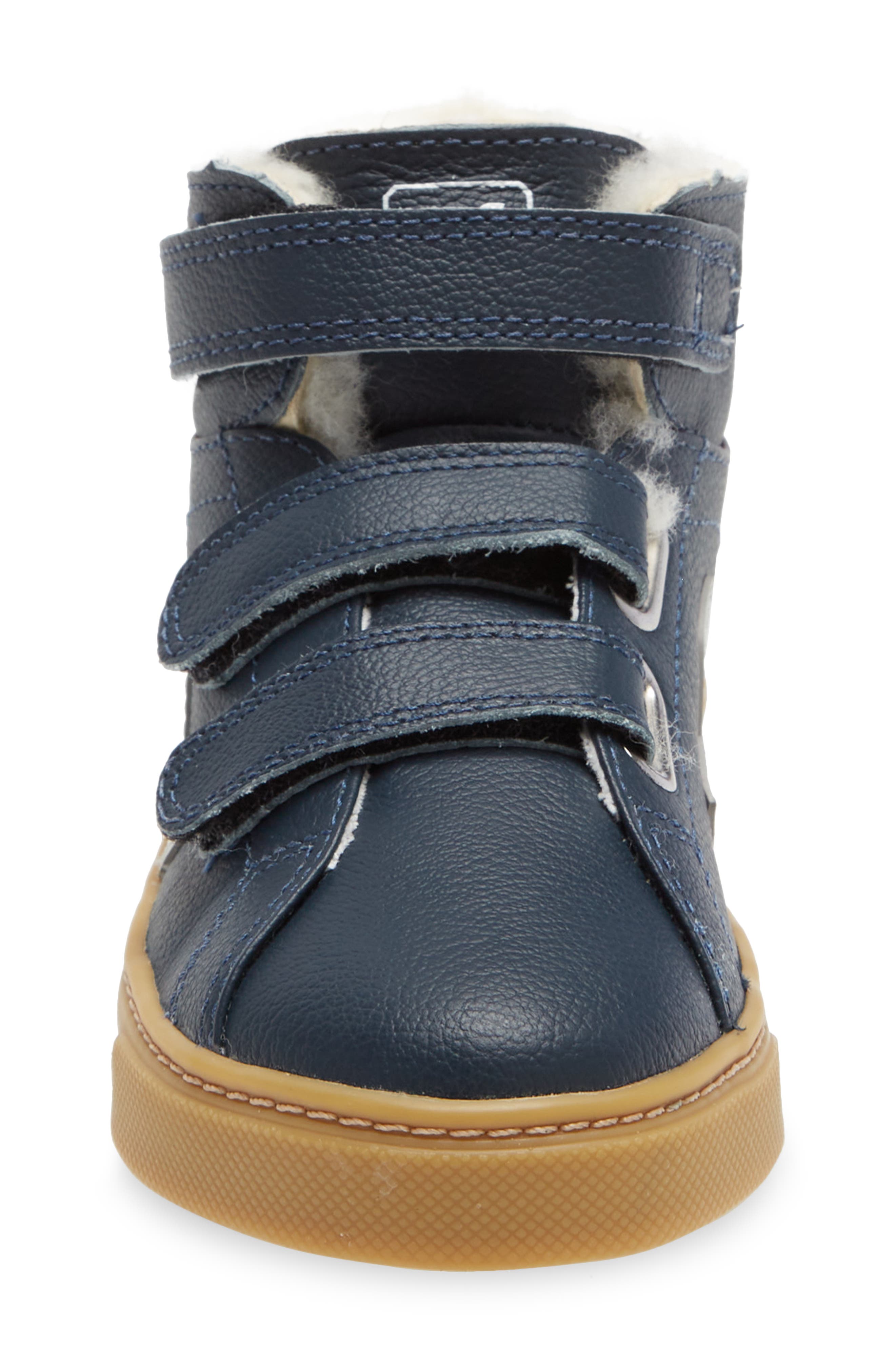 Esplar Genuine Shearling Lined Mid Top Sneaker, Alternate, color, CHROMEFREE