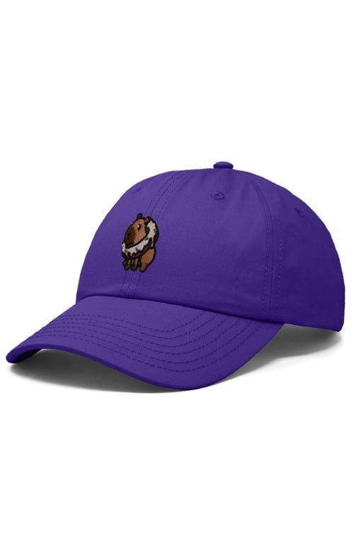 DALIX DALIX CAPYBARA DONUT EMBROIDERED CAP 