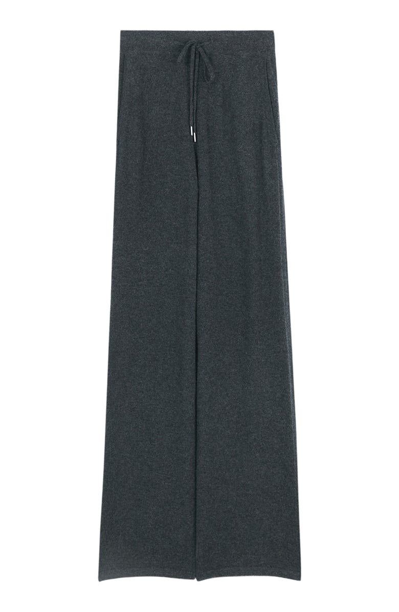 GOBI Mongolian Cashmere Cashmere Straight Leg Jogger With Contrast Side, Alternate, color, Charcoal