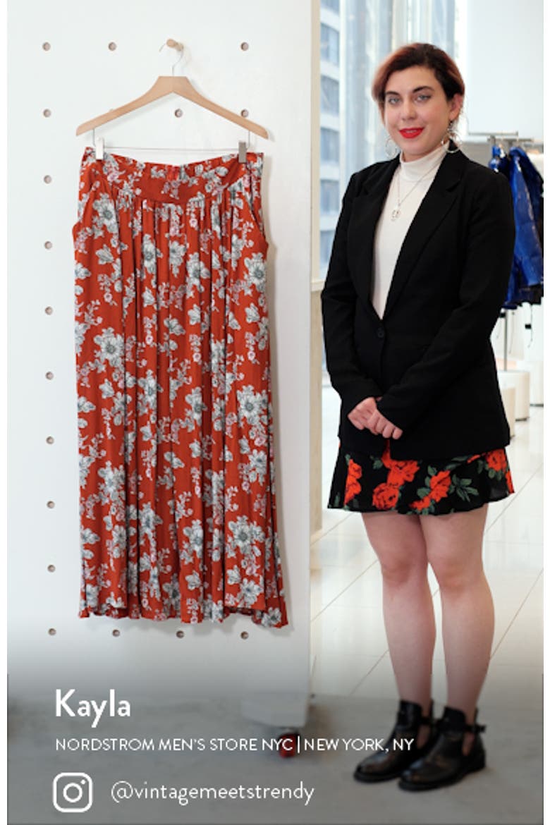 Print Maxi Skirt video