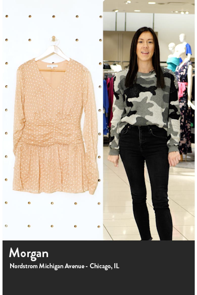 Polka Dot Long Sleeve Mesh Dress video