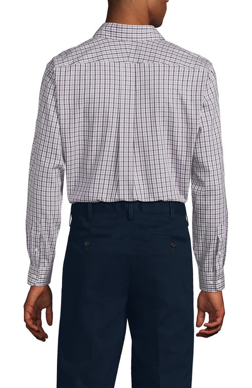 Lands' End Traditional Fit Solid No Iron Supima Pinpoint Buttondown Collar Dress Shirt In Neutral