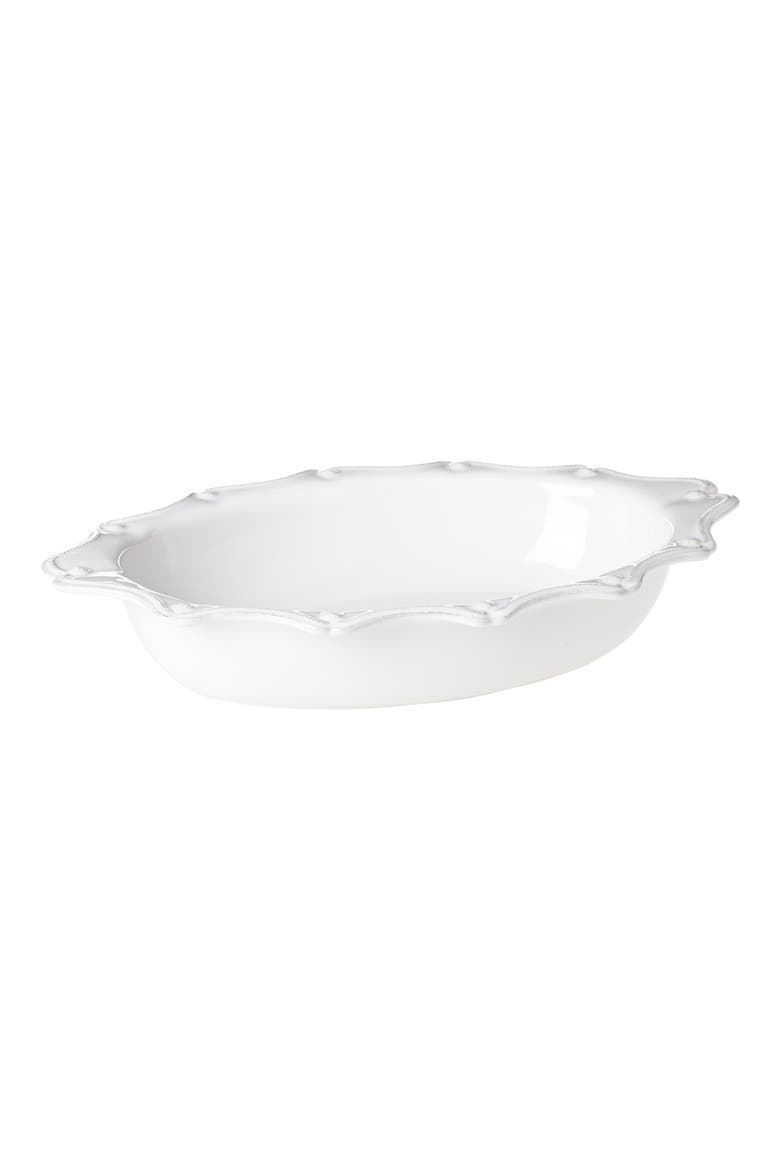 'Berry and Thread' Oval Baking Dish, Main, color, WHITEWASH